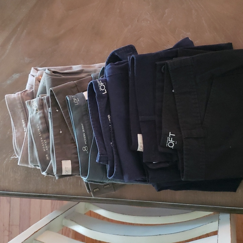 Loft pants/jeans lot (6 pairs)